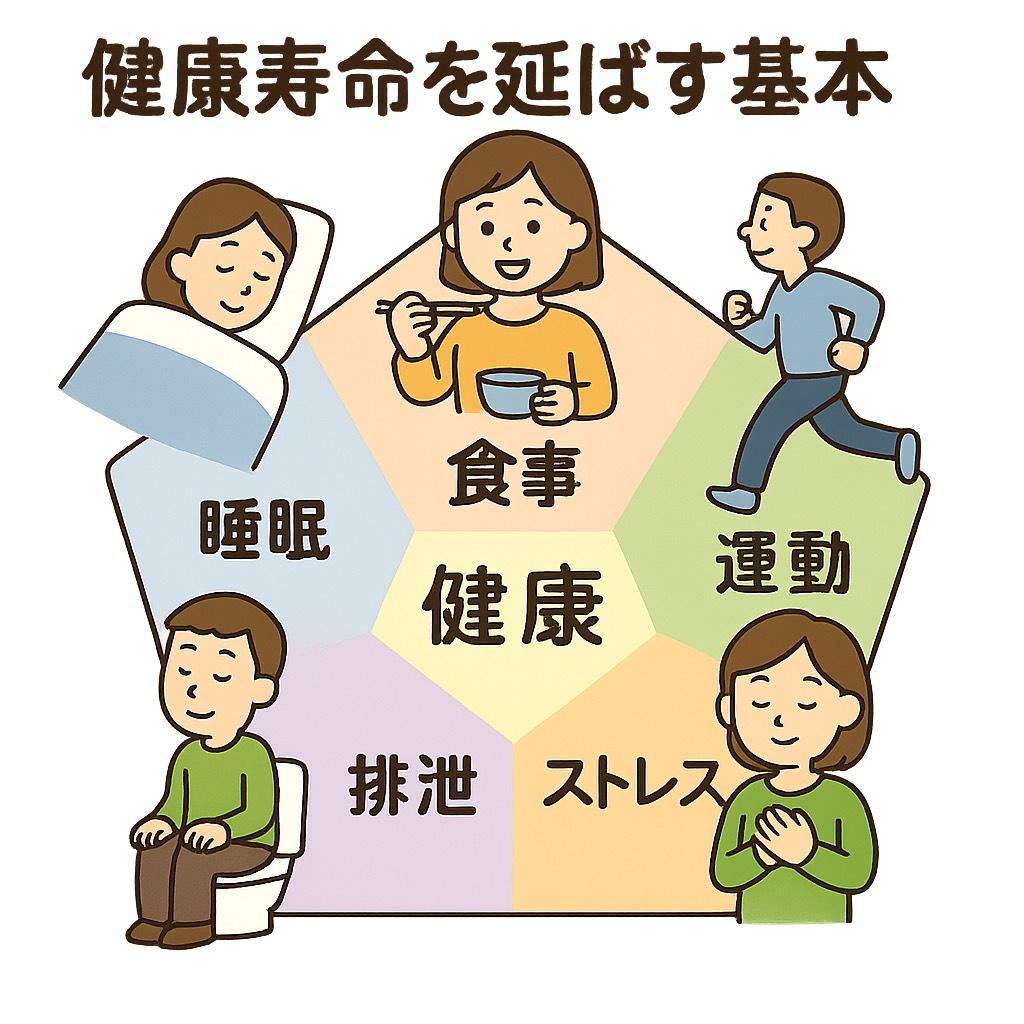 健康寿命をのばし、「健康で長生き」を目指しましょう